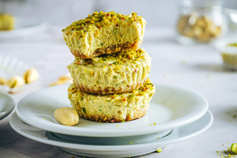 Mini Pistachio Cheesecake Cups