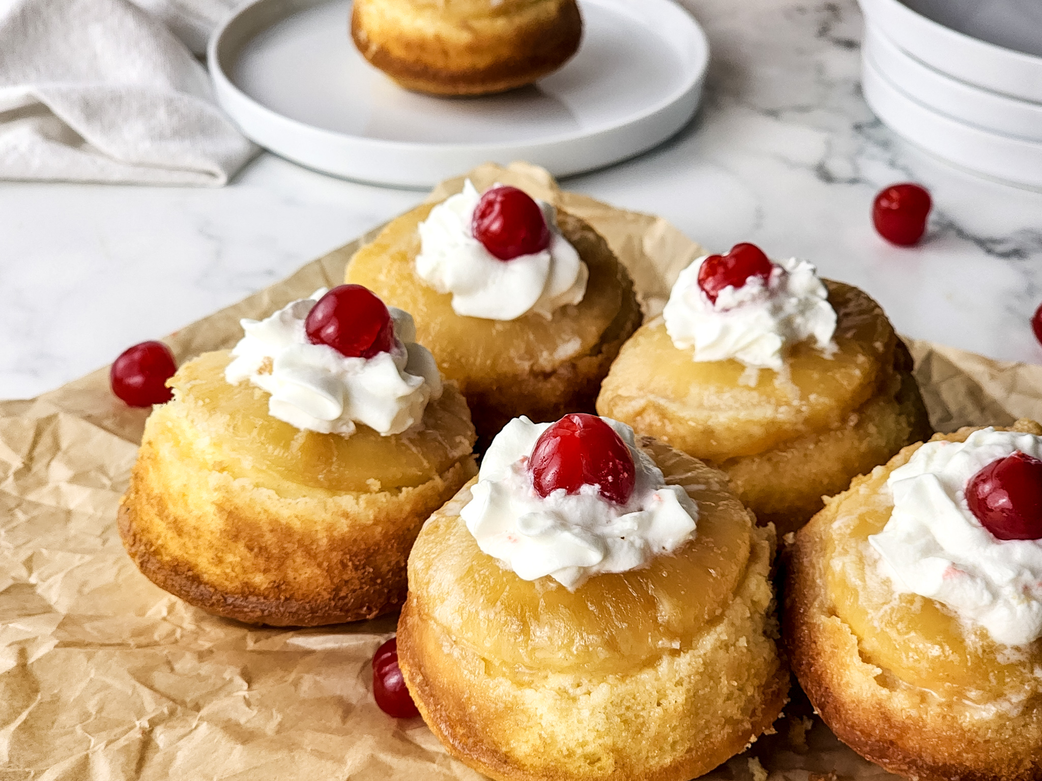Mini Pineapple Upside Down Cakes