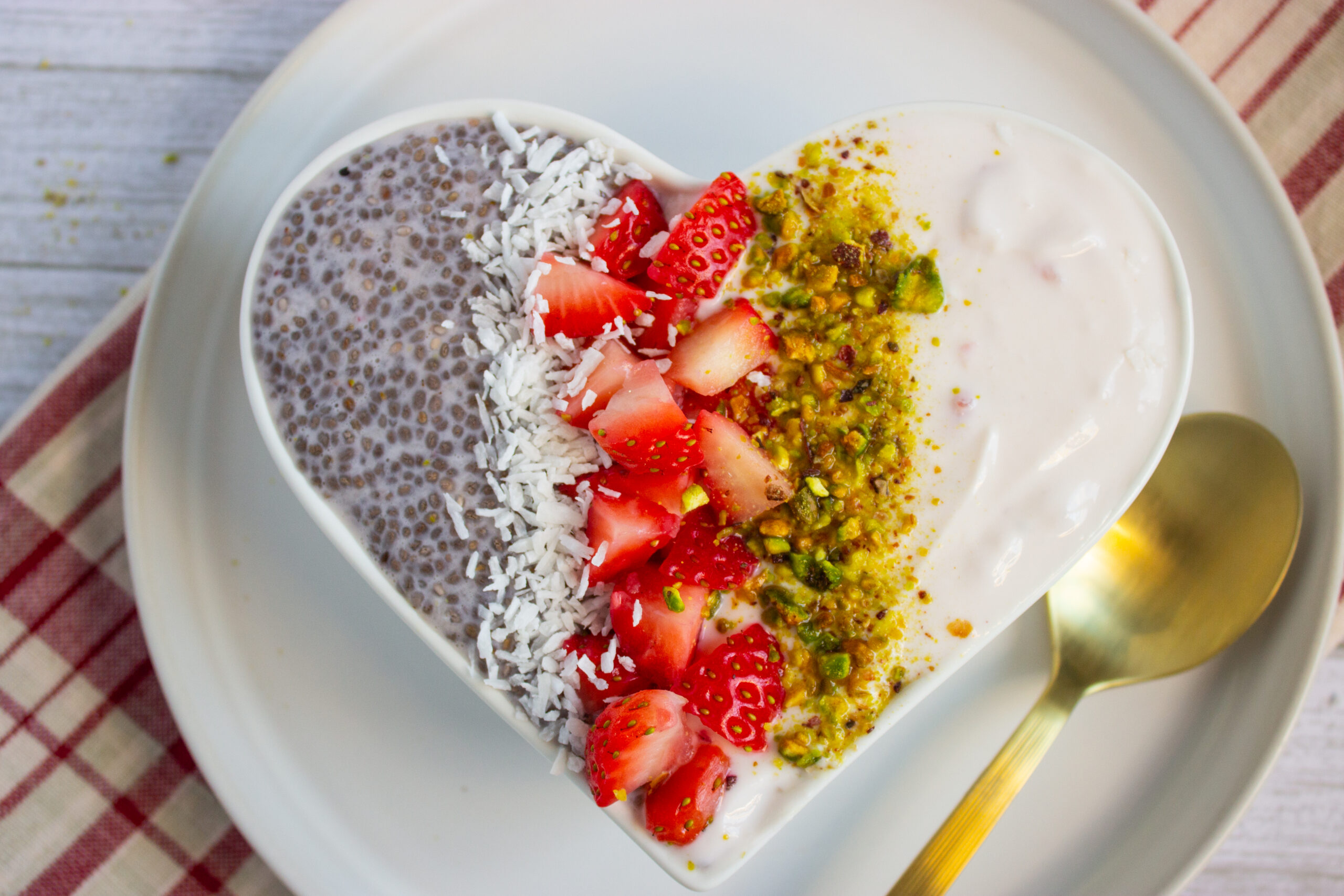 Strawberry Maple Chia Seed Pudding Parfait