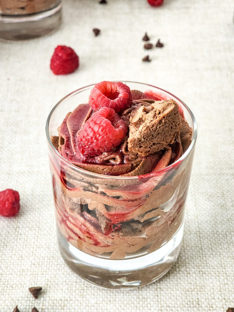 Raspberry Fudge Parfait