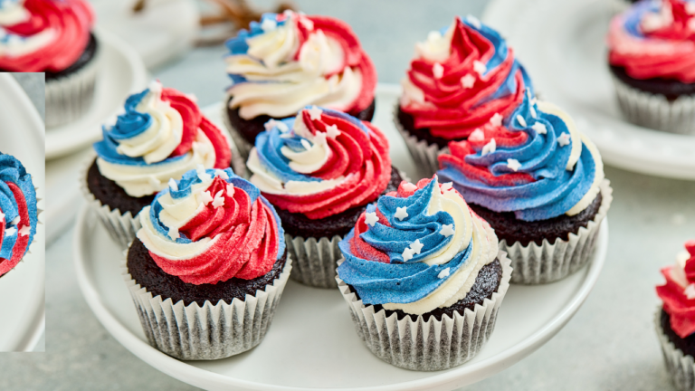 4th of July Chocolate Cupcakes