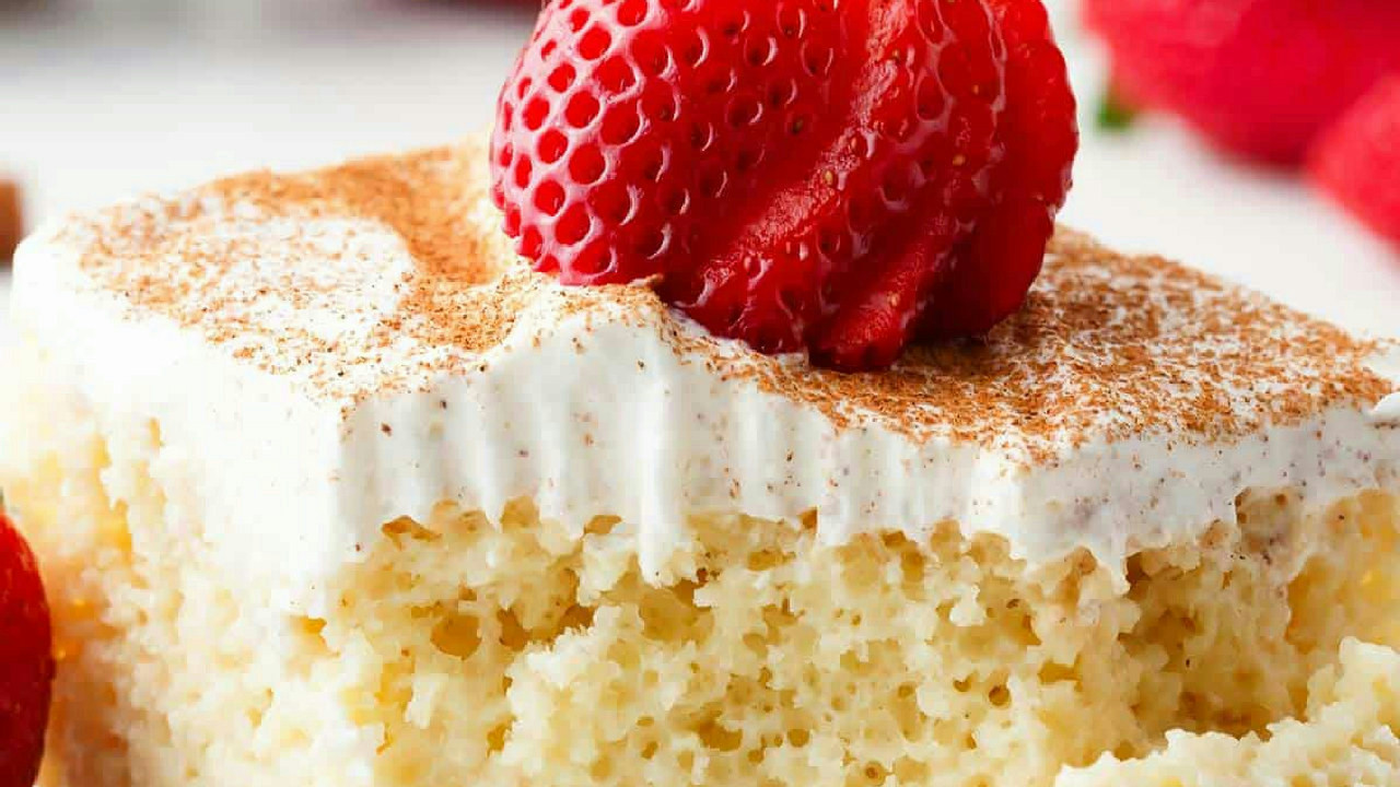 Easy Tres Leches Cake with Cake Mix