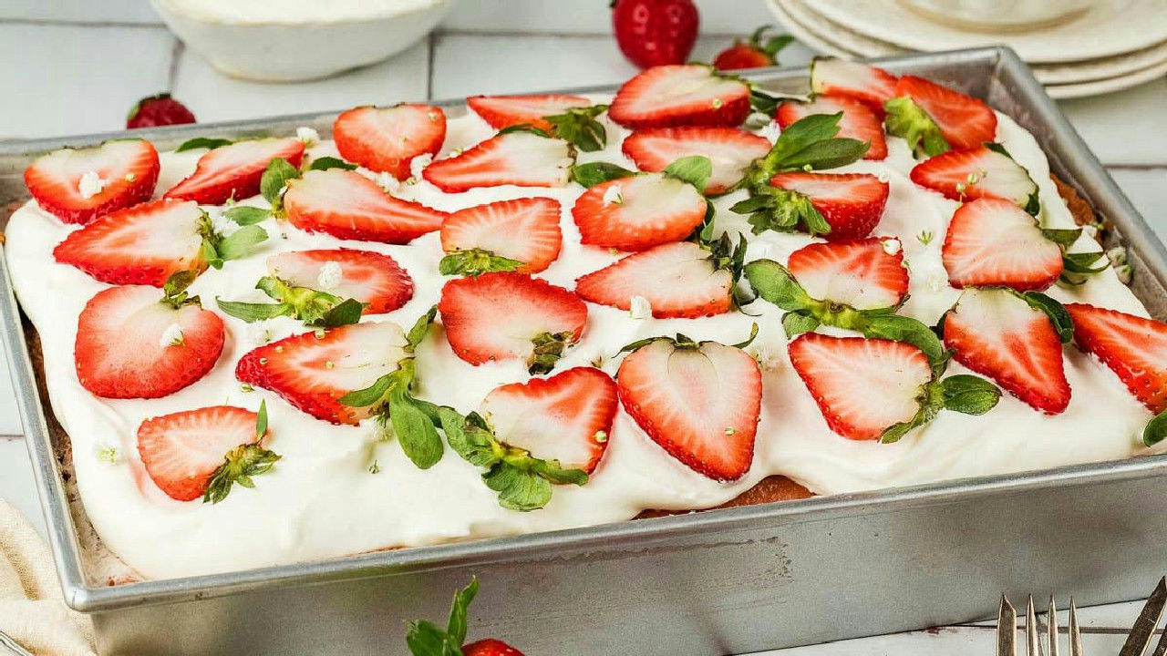 Strawberry Tres Leches Cake