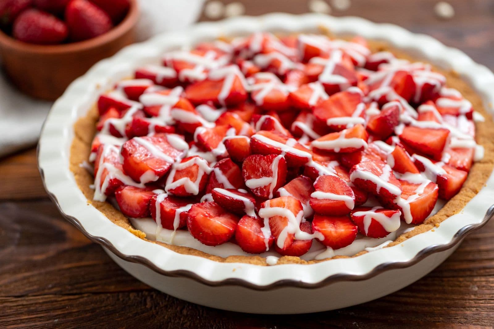Strawberry White Chocolate Pie