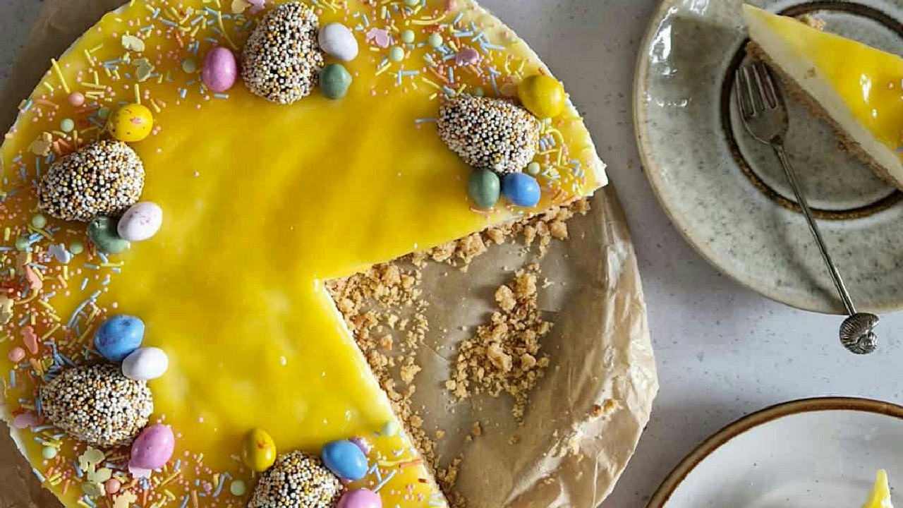 No bake Lemon Curd Cheesecake