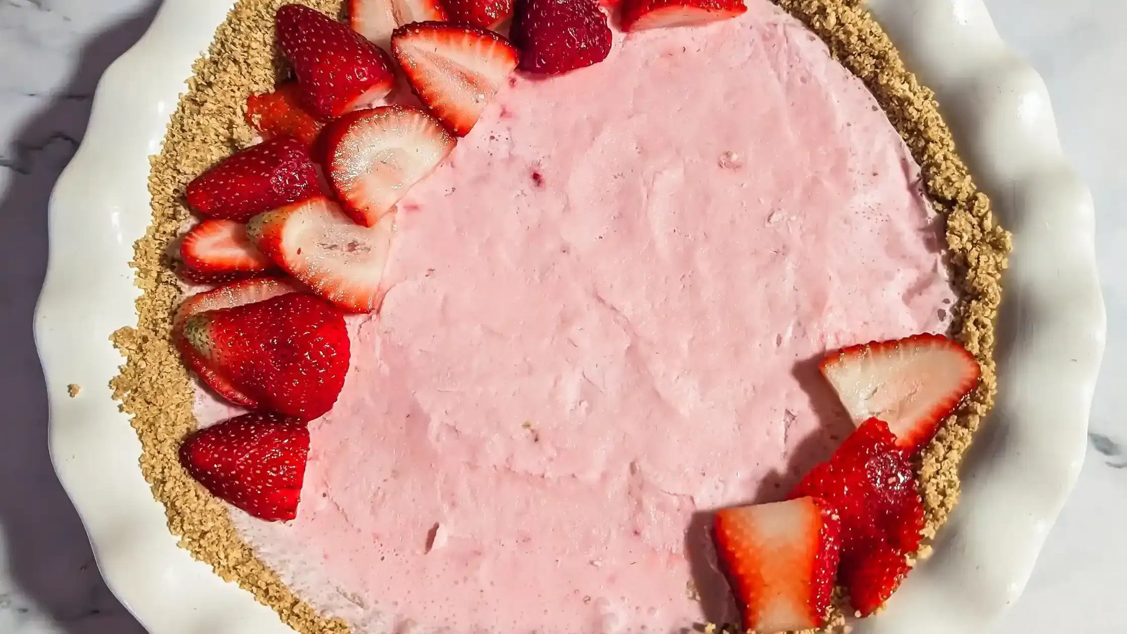 Strawberry Pie (Frozen No Bake Dessert)