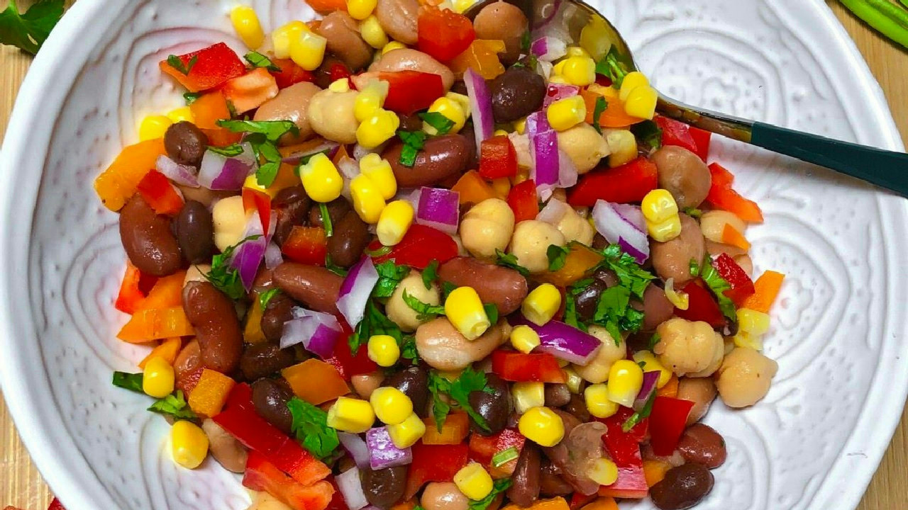 Fabulous 4 Bean Fiesta Salad 🌱