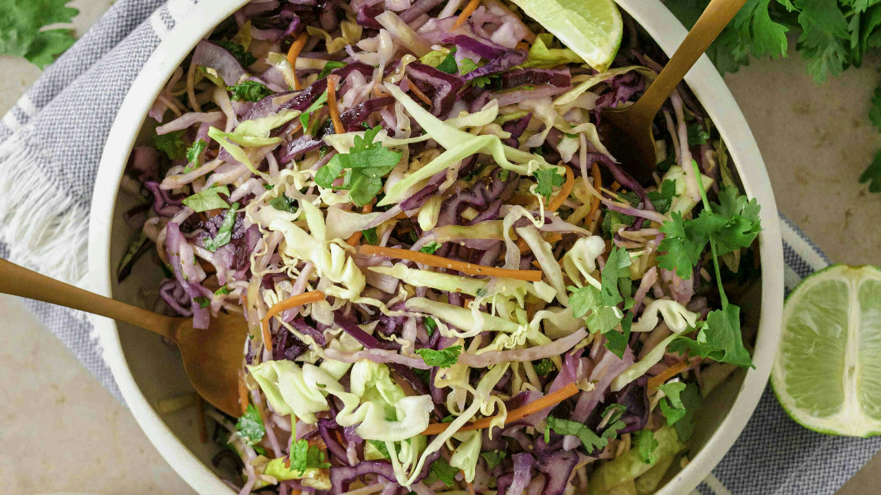 Quick Mexican Slaw (No Mayo)