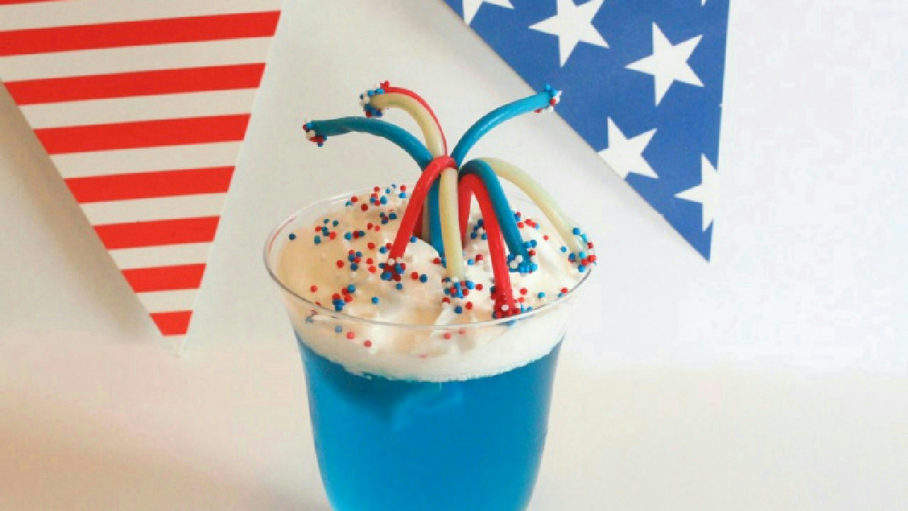 4th of July Dessert Fireworks Jello Cups