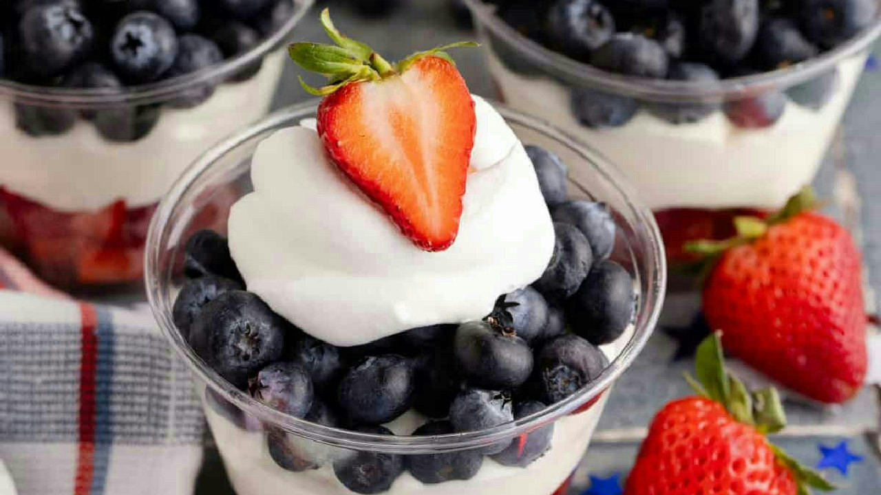 Red White Blue Fruit Cups