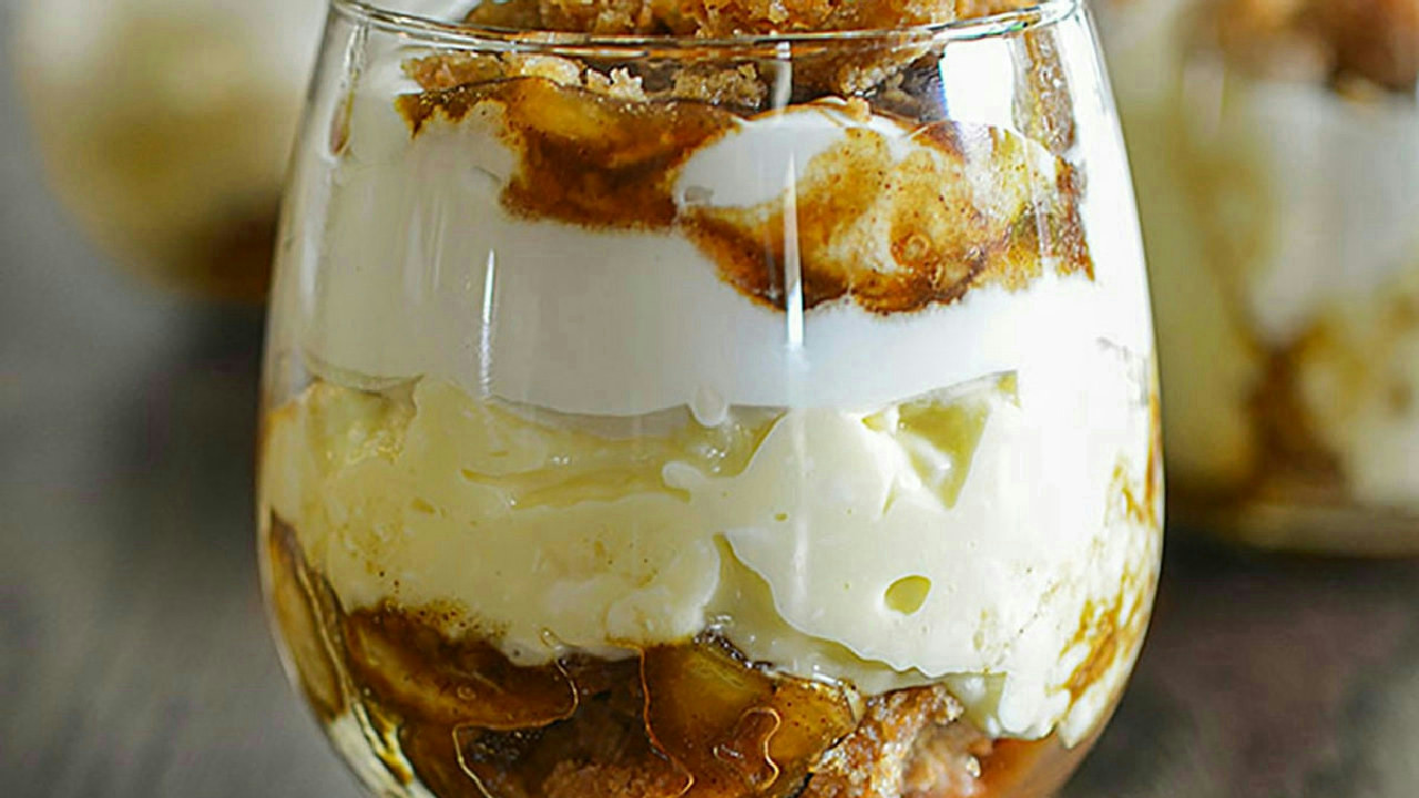 Bananas Foster Banana Pudding