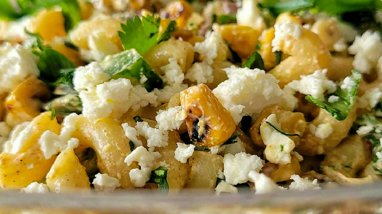 Elote Pasta Salad (Mexican Street Corn Pasta Salad)