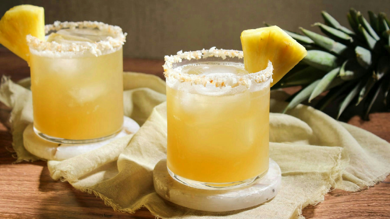 Pineapple Coconut Water Mocktail