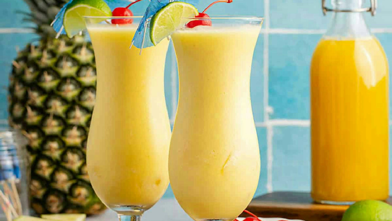 Non Alcoholic Frozen Pineapple Daiquiri