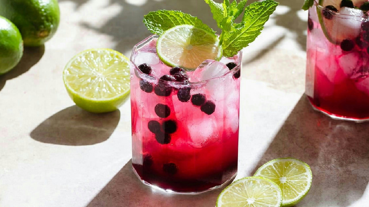 Mint Blueberry Mocktail