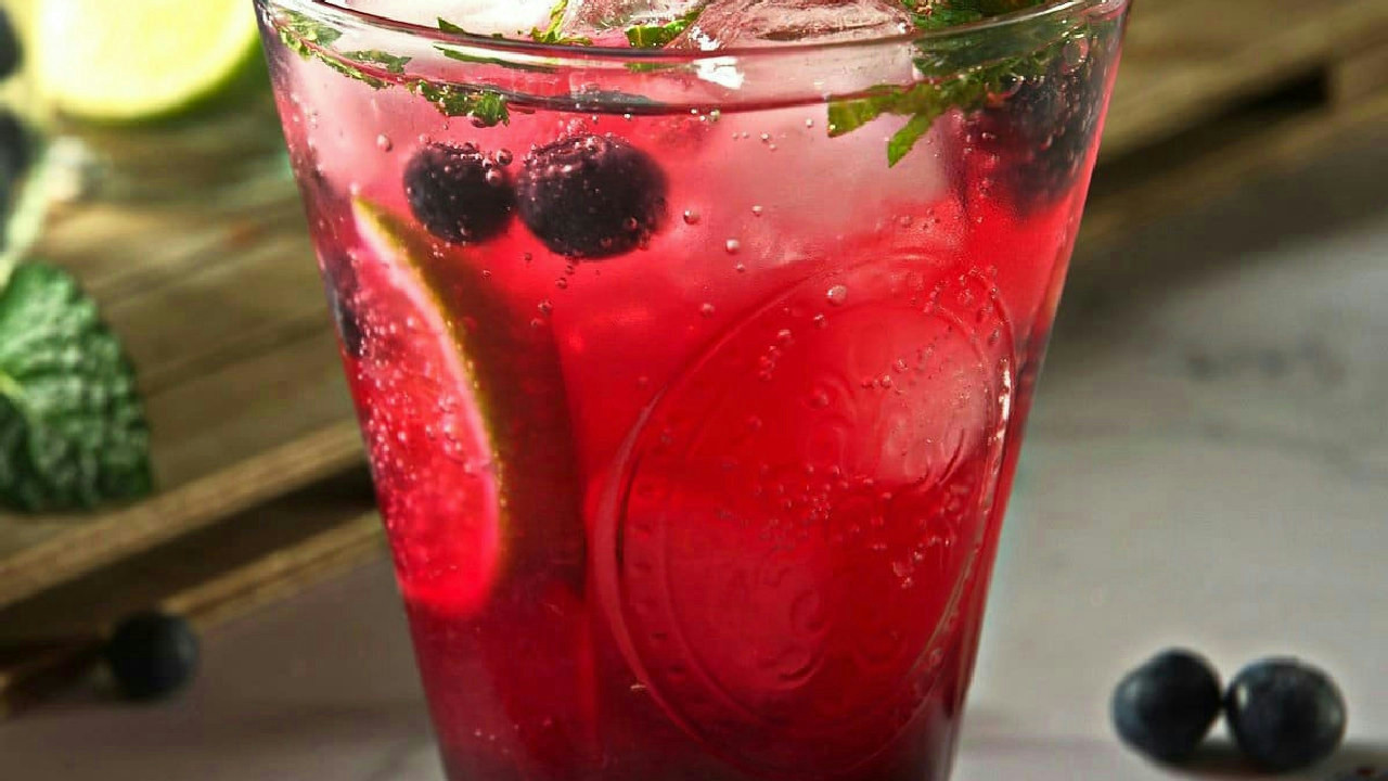 Blueberry Mojito Mocktail