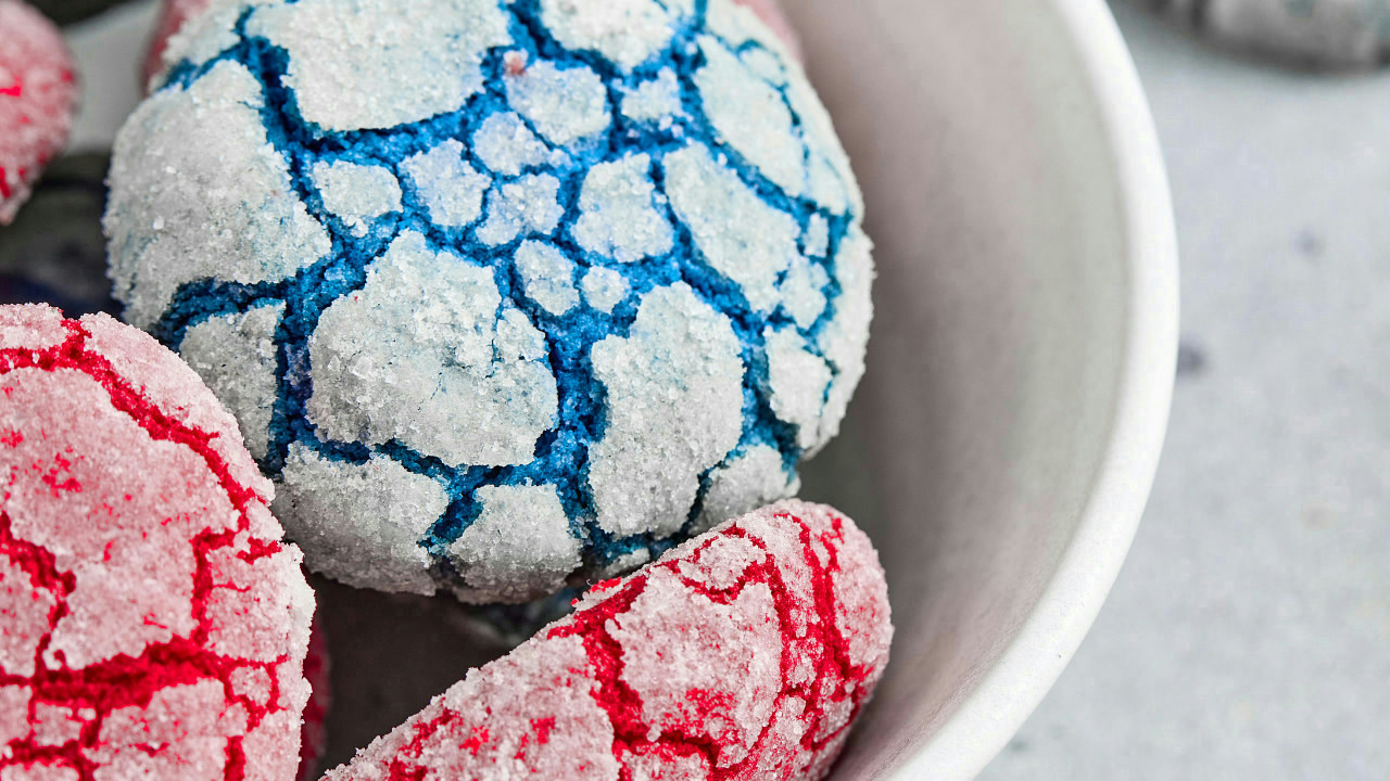 4th of July Crinkle Cookies