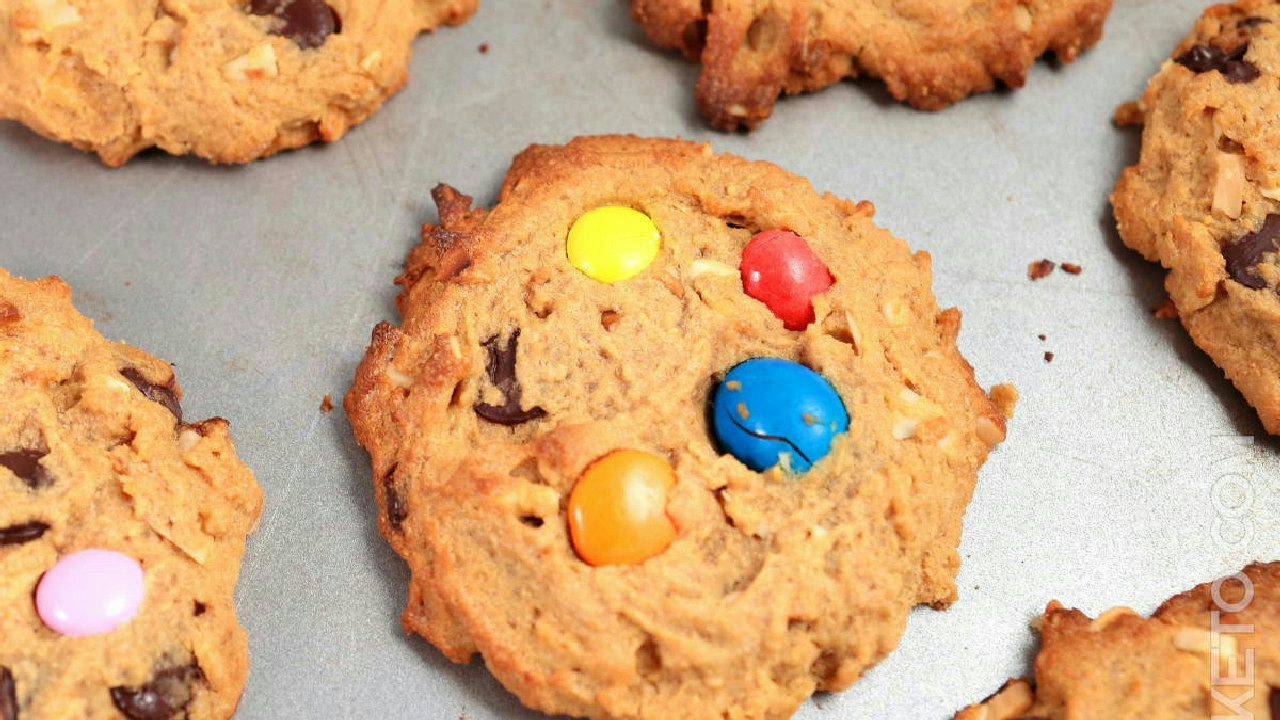 Monster Cookies with Lupin Flour Keto & Gluten-Free