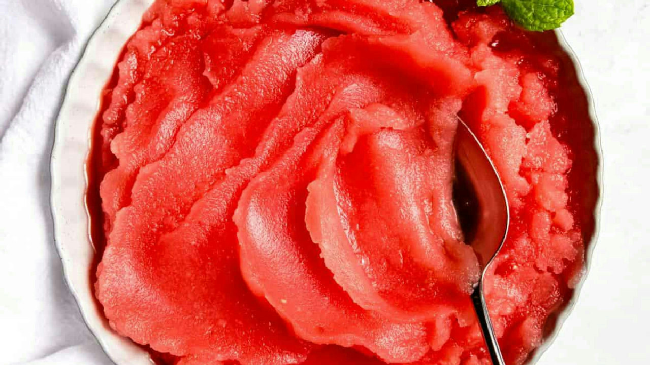 Homemade Watermelon Sorbet