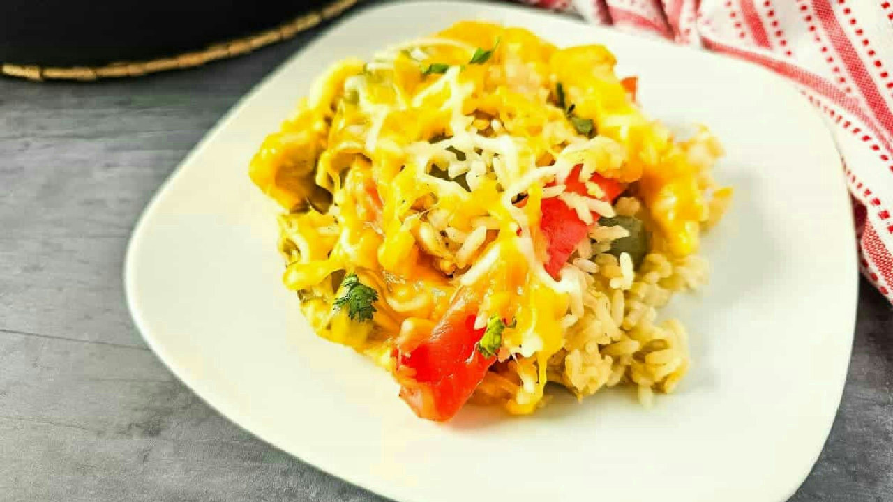 Easy and Cheesy Chicken Fajita Casserole