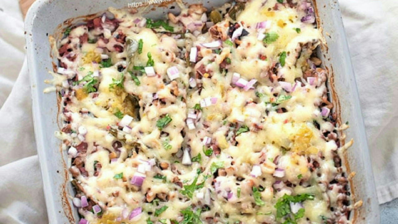 Stuffed Poblanos Casserole