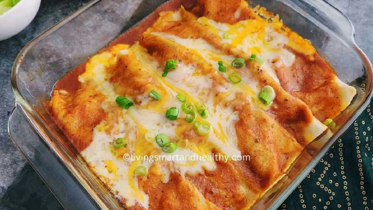 Low Carb Chicken Enchiladas (High Protein & Gluten-Free)