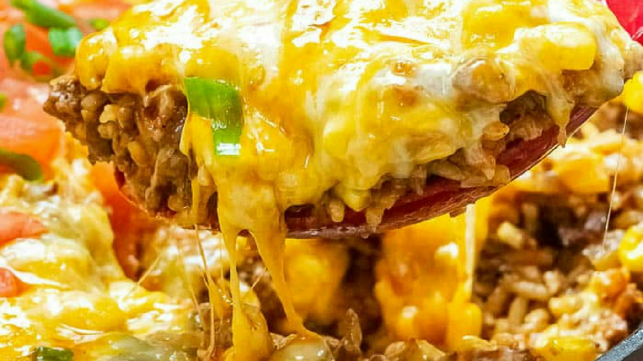 Mexican Beef And Rice Casserole