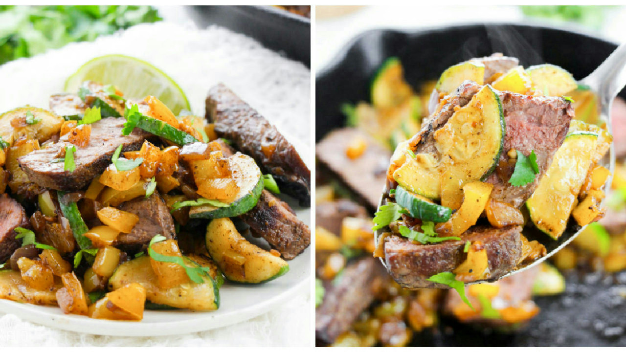 Keto Steak Fajitas with Southwestern Vegetables