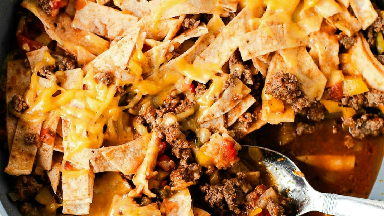Easy 20 Minute Beef Enchiladas Skillet Recipe