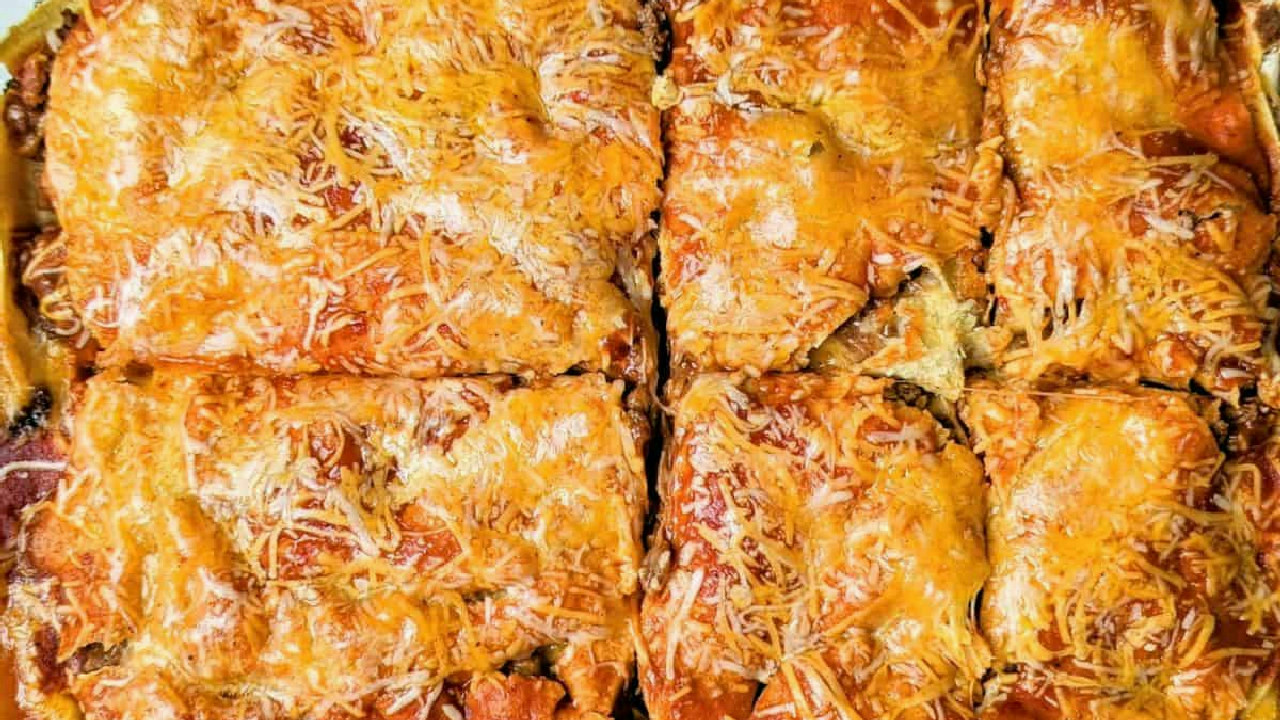 Three Layer Cheesy Taco Bake