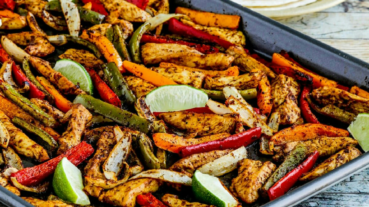 Sheet Pan Chicken Fajitas