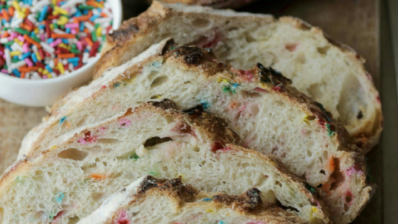 Funfetti Sourdough Bread