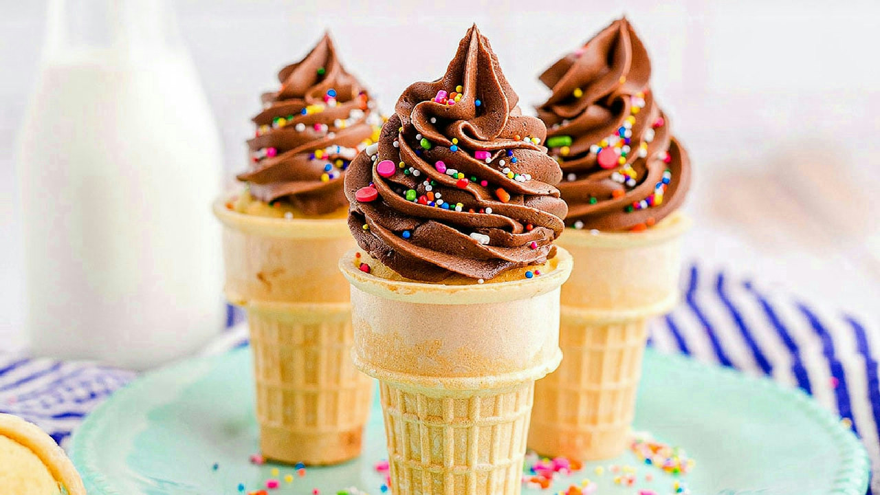 Ice Cream Cone Cupcakes