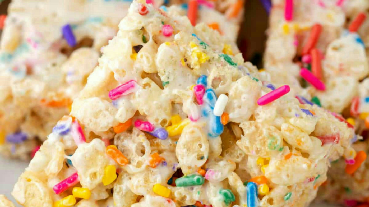 Funfetti Rice Krispies Treats
