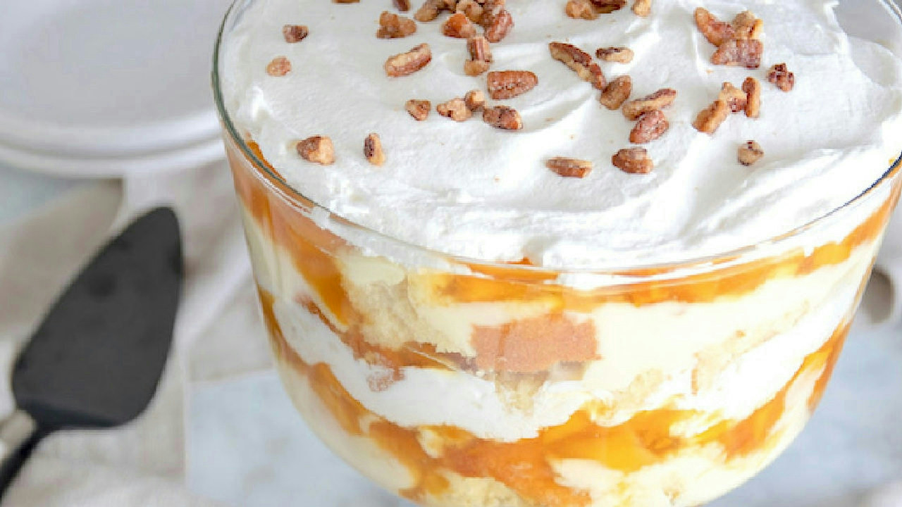 Easy Peach Trifle Recipe